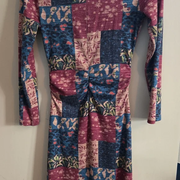 Multicolour Patchwork Dress - Picture 3 of 9